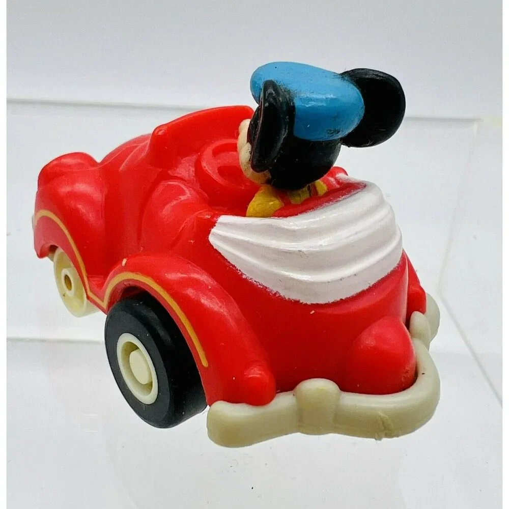 Disney Pull Back Cars Mickey Mouse Goofy‎ Vintage McDonalds Lot Of 2
